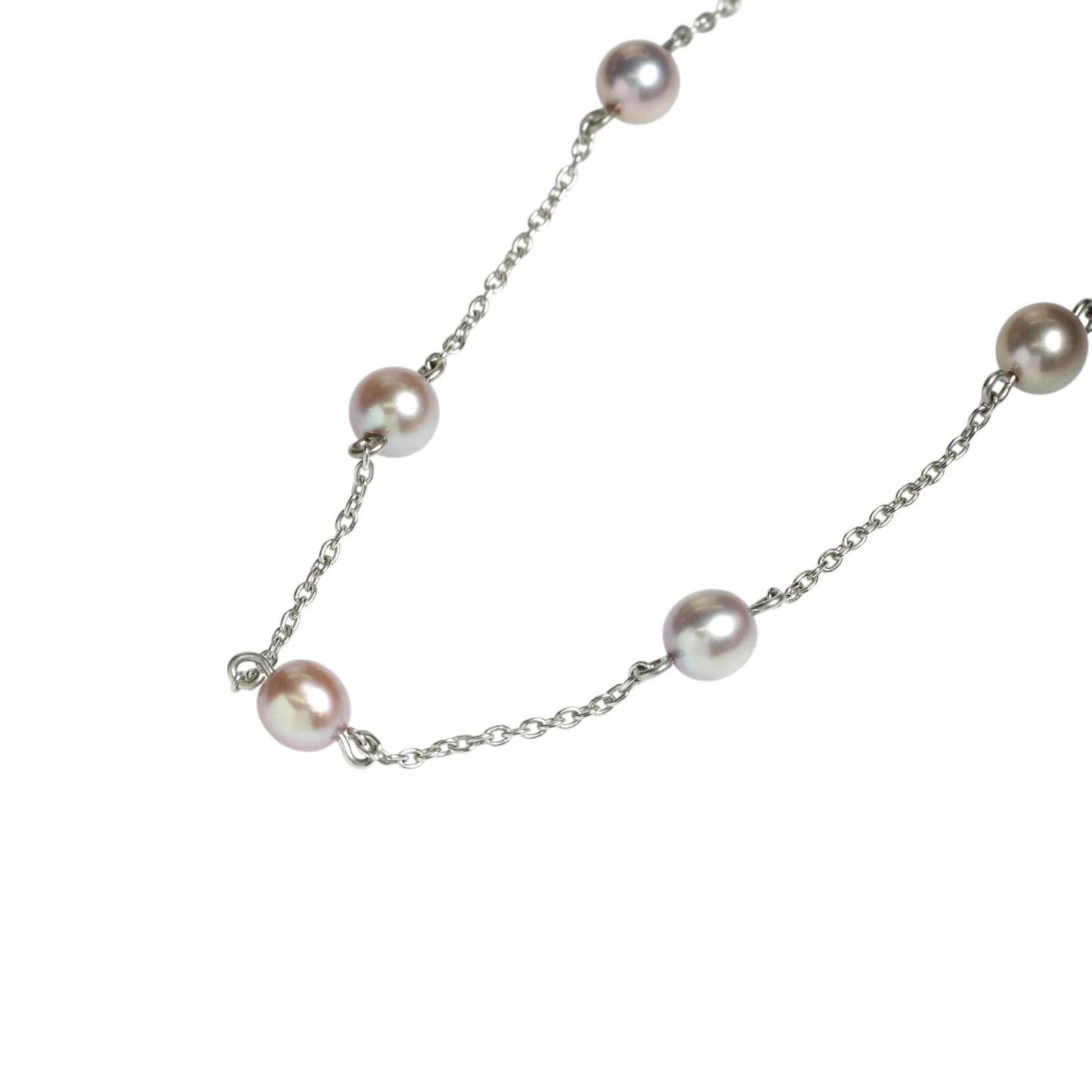 TASAKI パール ステーション ネックレス - 18KWG