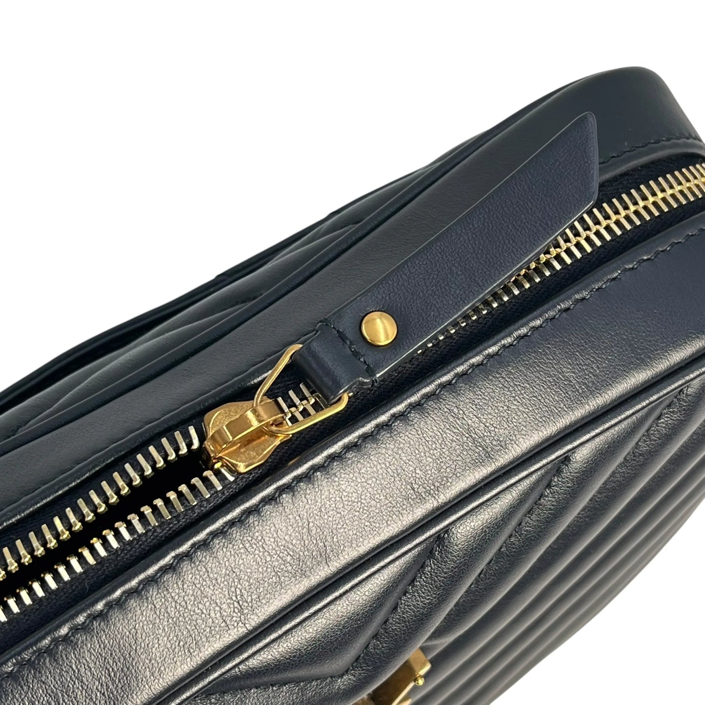 Saint Laurent ルー ミディアム ショルダーバッグ - ネイビー