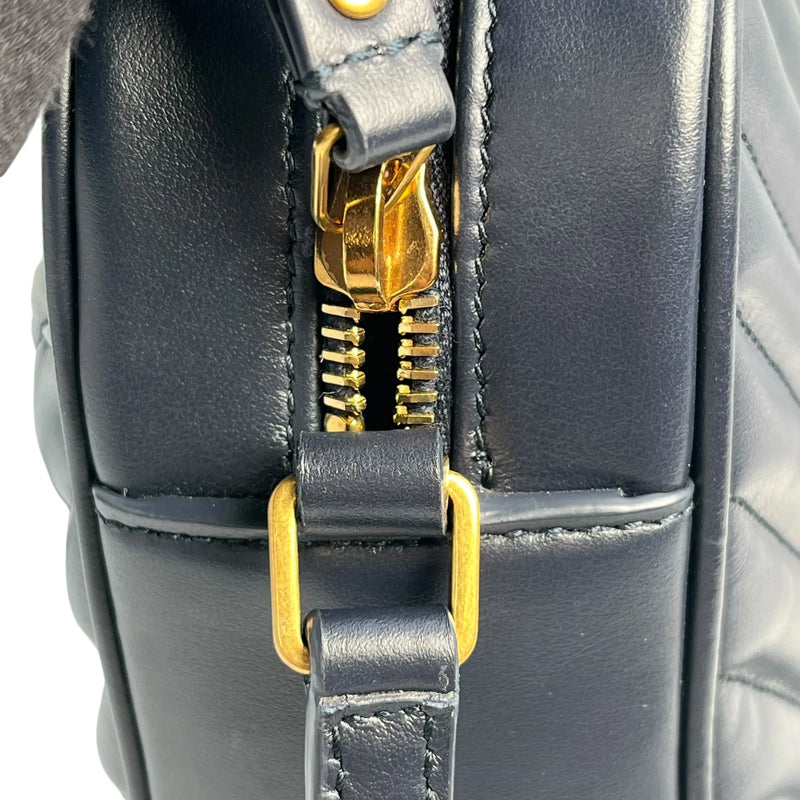 Saint Laurent ルー ミディアム ショルダーバッグ - ネイビー