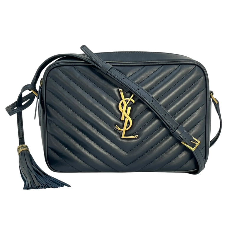 Saint Laurent ルー ミディアム ショルダーバッグ - ネイビー