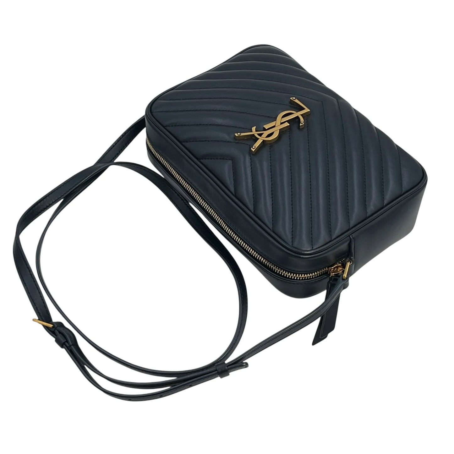 Saint Laurent ルー ミディアム ショルダーバッグ - ネイビー