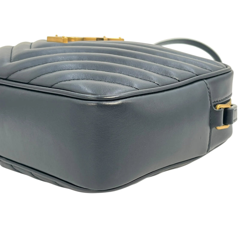 Saint Laurent ルー ミディアム ショルダーバッグ - ネイビー