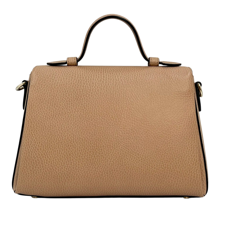 GUCCI Interlocking G Chain Shoulder Bag - Beige 