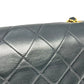 CHANEL Lambskin Matelassé Diana Flap 22 Chain Shoulder Bag - Black 