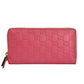 GUCCI Guccissima Round Zip Long Wallet - Pink 