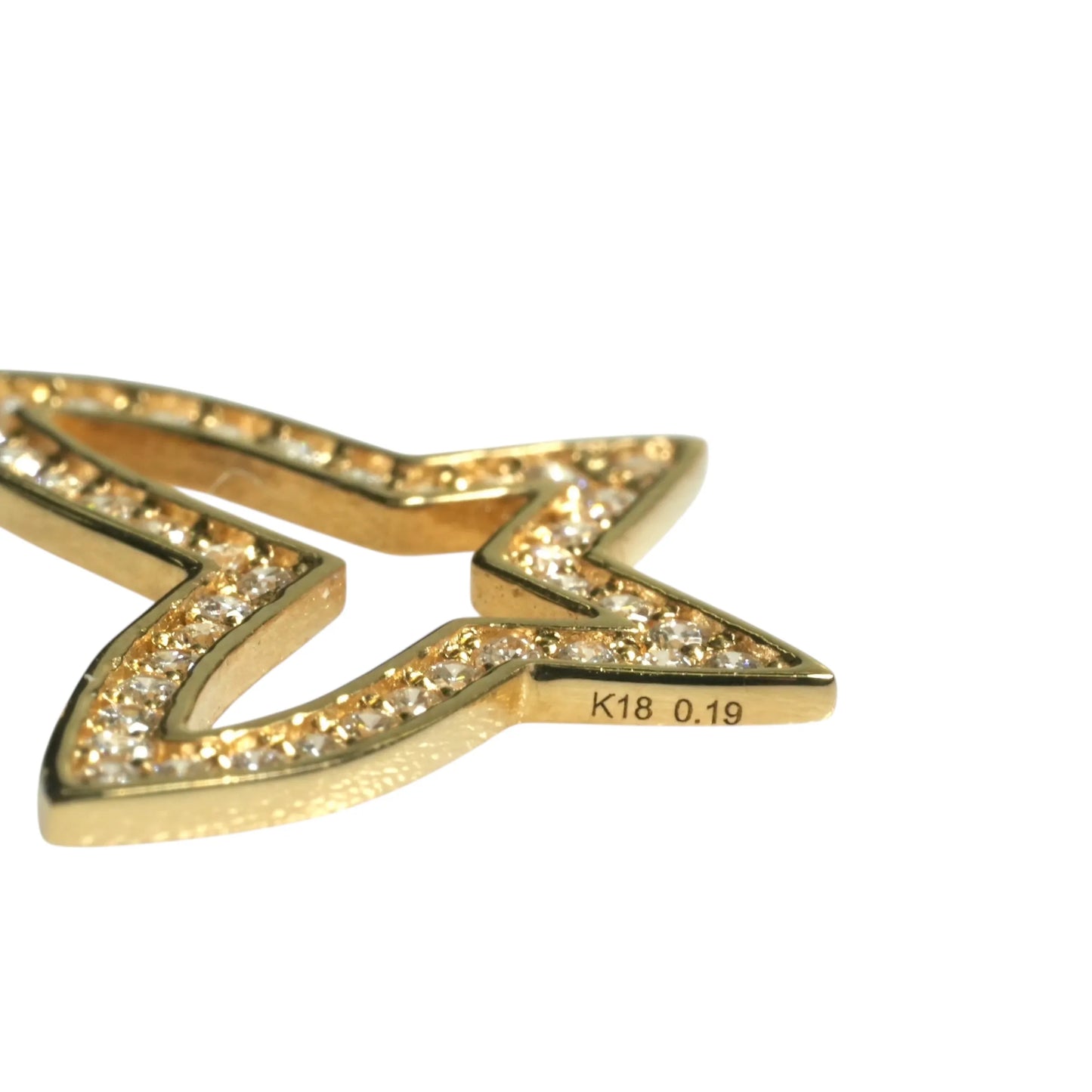 Butterfly Diamond 0.19ct Necklace - 18KYG 