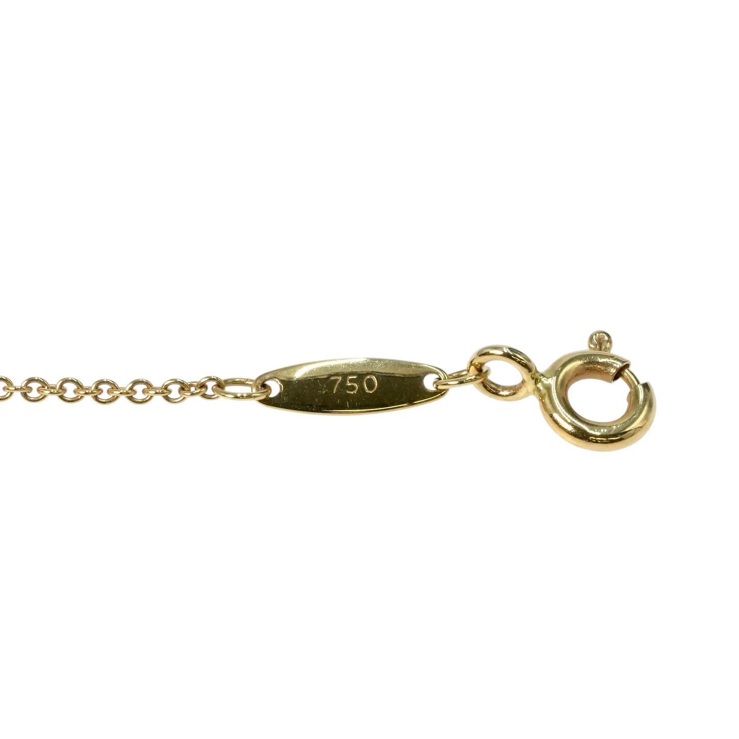 Tiffany & Co バイザヤード ダイヤモンド 0.12ct ネックレス - 18KYG - 33295