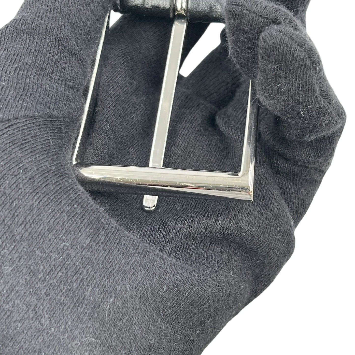 GUCCI Guccissima Leather Belt - Black - 33356 