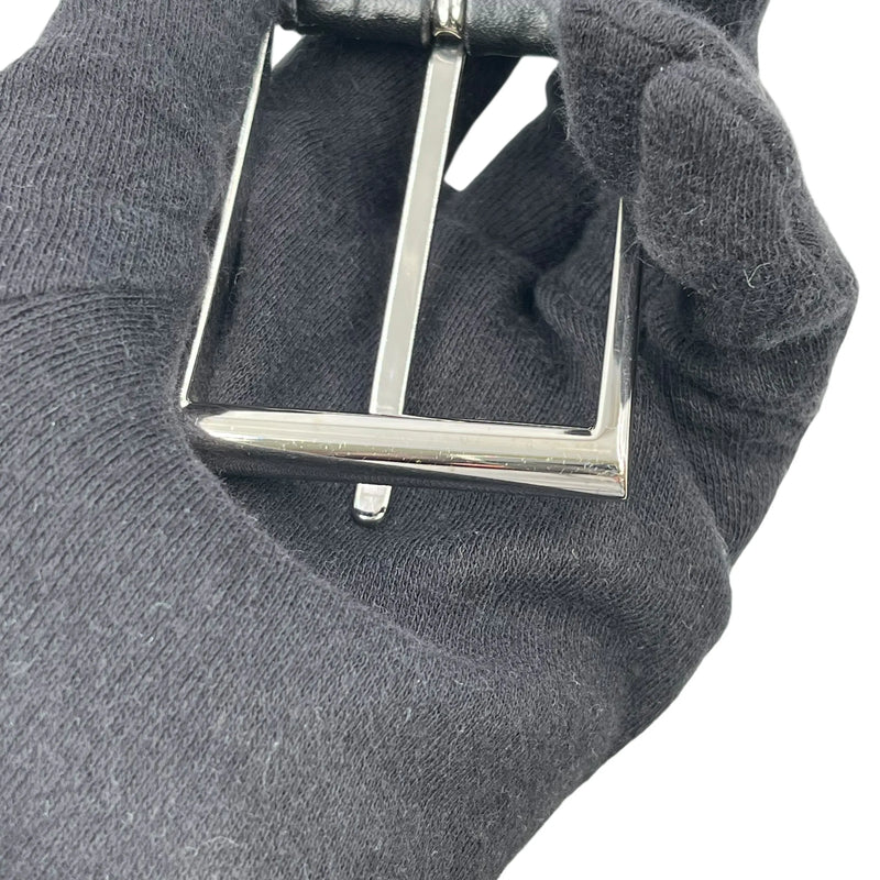 GUCCI Guccissima Leather Belt - Black - 33356 