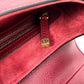 Dior Saddle Leather One-Shoulder Handbag - Red 