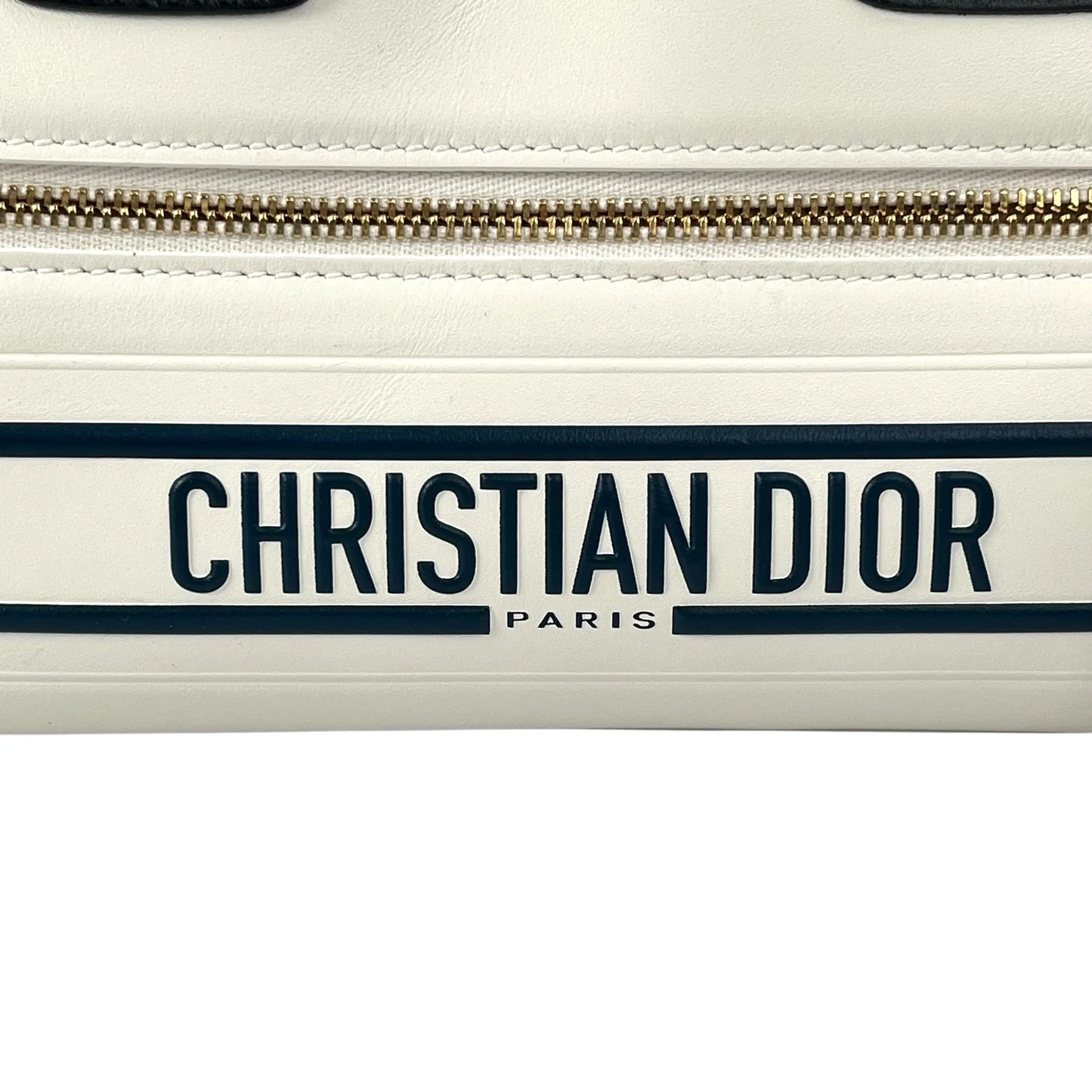 Dior Vibe Medium Bowling Bag Handbag/Shoulder Bag - White 