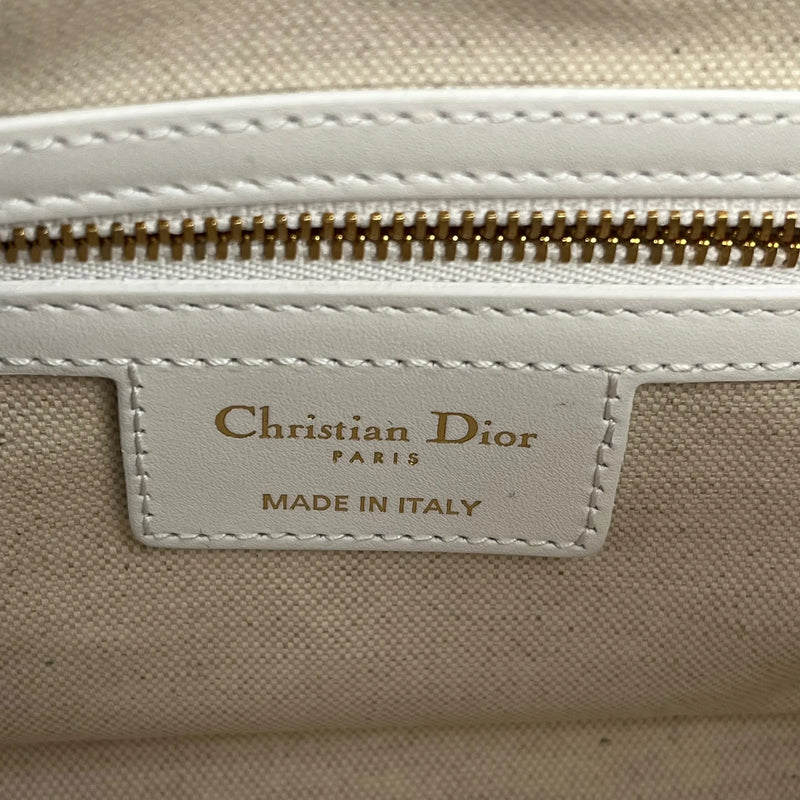 Dior Vibe Medium Bowling Bag Handbag/Shoulder Bag - White 