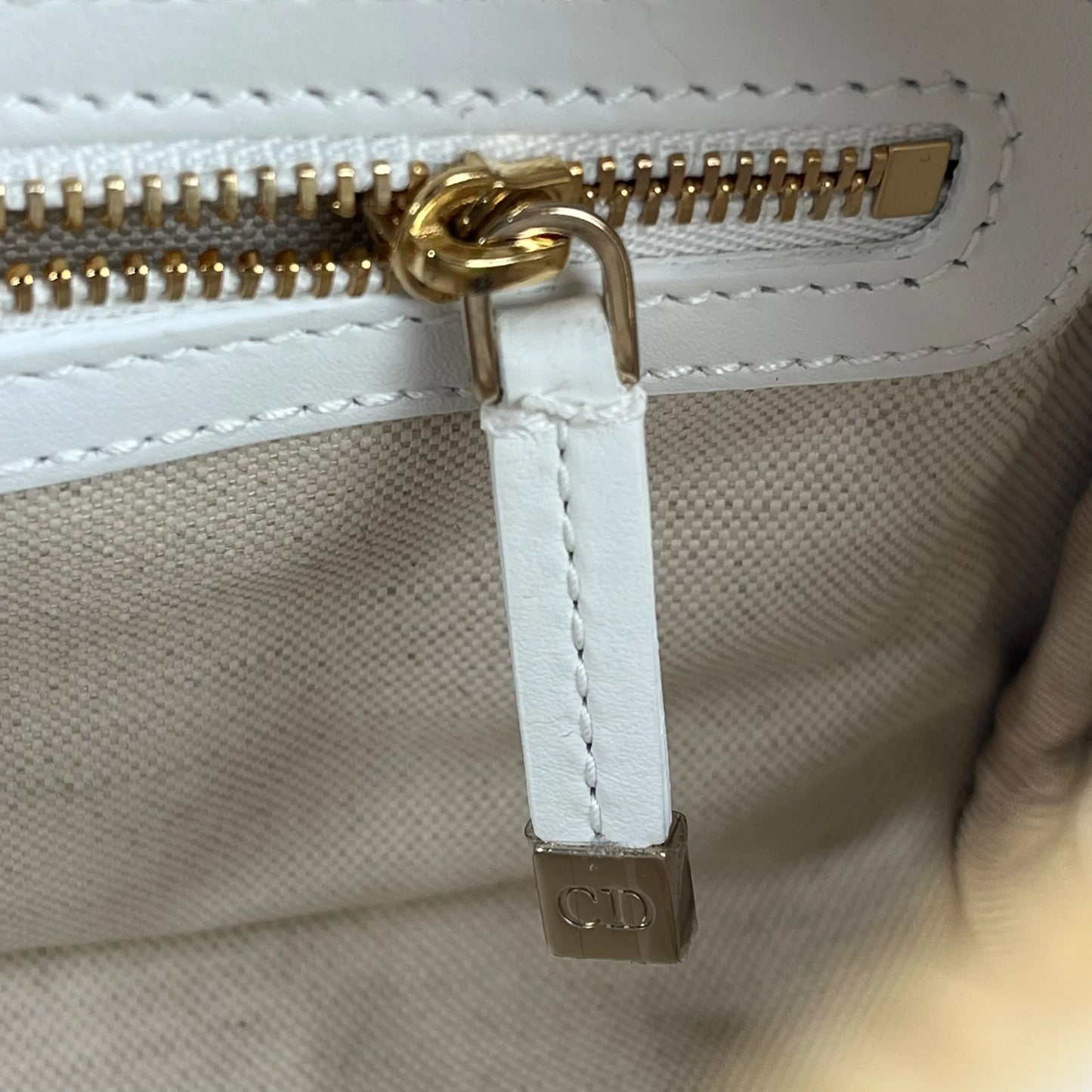 Dior Vibe Medium Bowling Bag Handbag/Shoulder Bag - White 