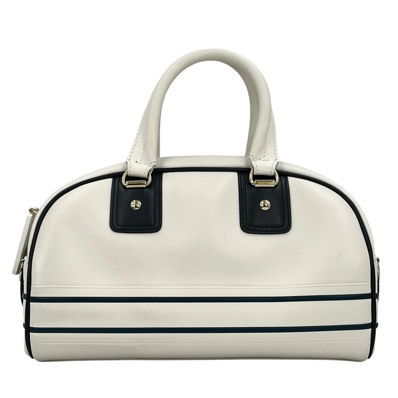 Dior Vibe Medium Bowling Bag Handbag/Shoulder Bag - White 