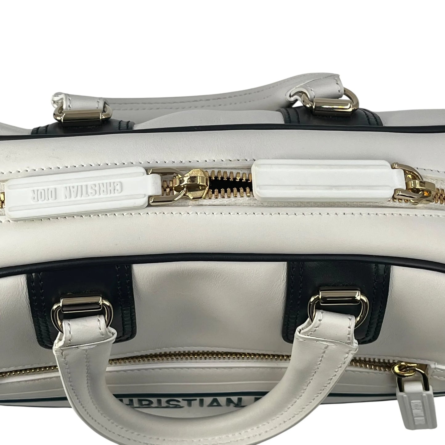 Dior Vibe Medium Bowling Bag Handbag/Shoulder Bag - White 