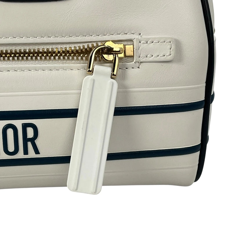 Dior Vibe Medium Bowling Bag Handbag/Shoulder Bag - White 