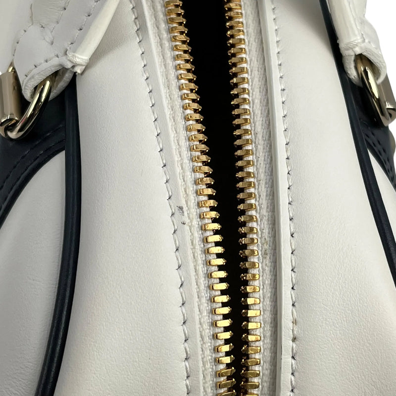 Dior Vibe Medium Bowling Bag Handbag/Shoulder Bag - White 