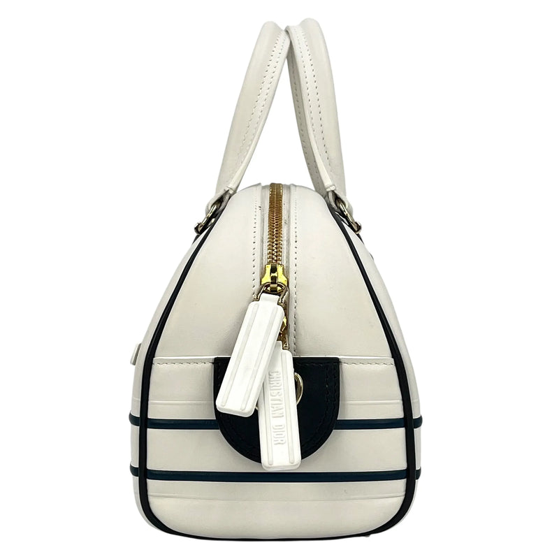 Dior Vibe Medium Bowling Bag Handbag/Shoulder Bag - White 