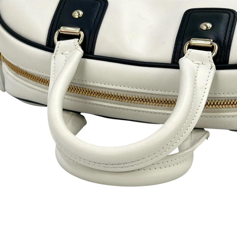 Dior Vibe Medium Bowling Bag Handbag/Shoulder Bag - White 