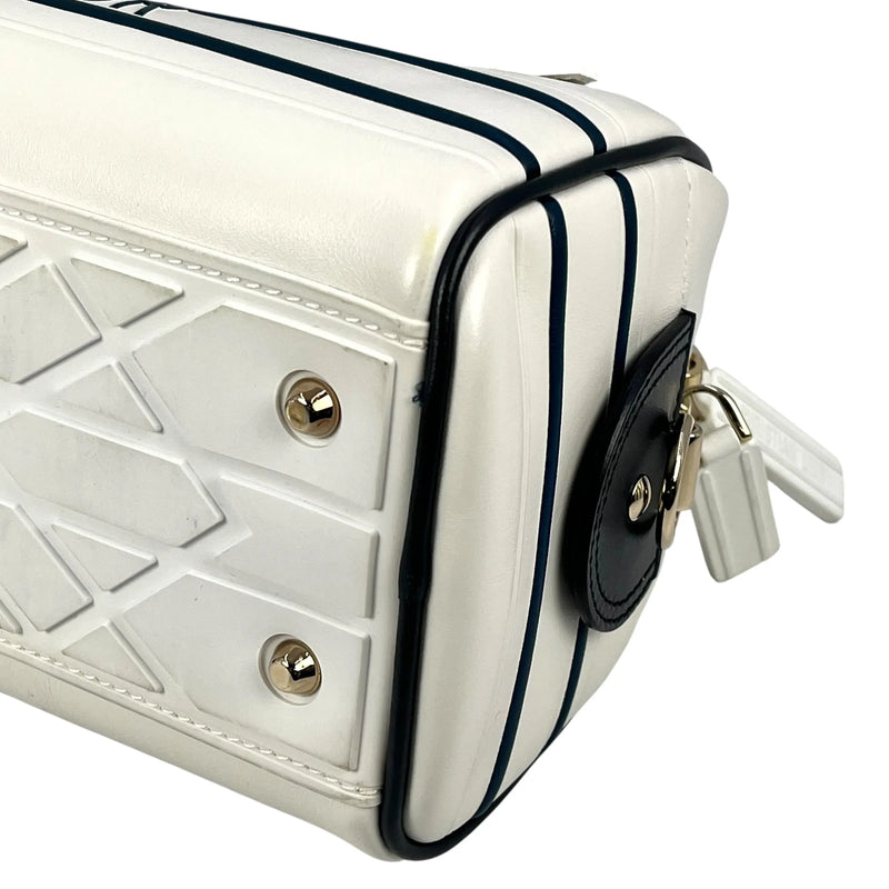 Dior Vibe Medium Bowling Bag Handbag/Shoulder Bag - White 