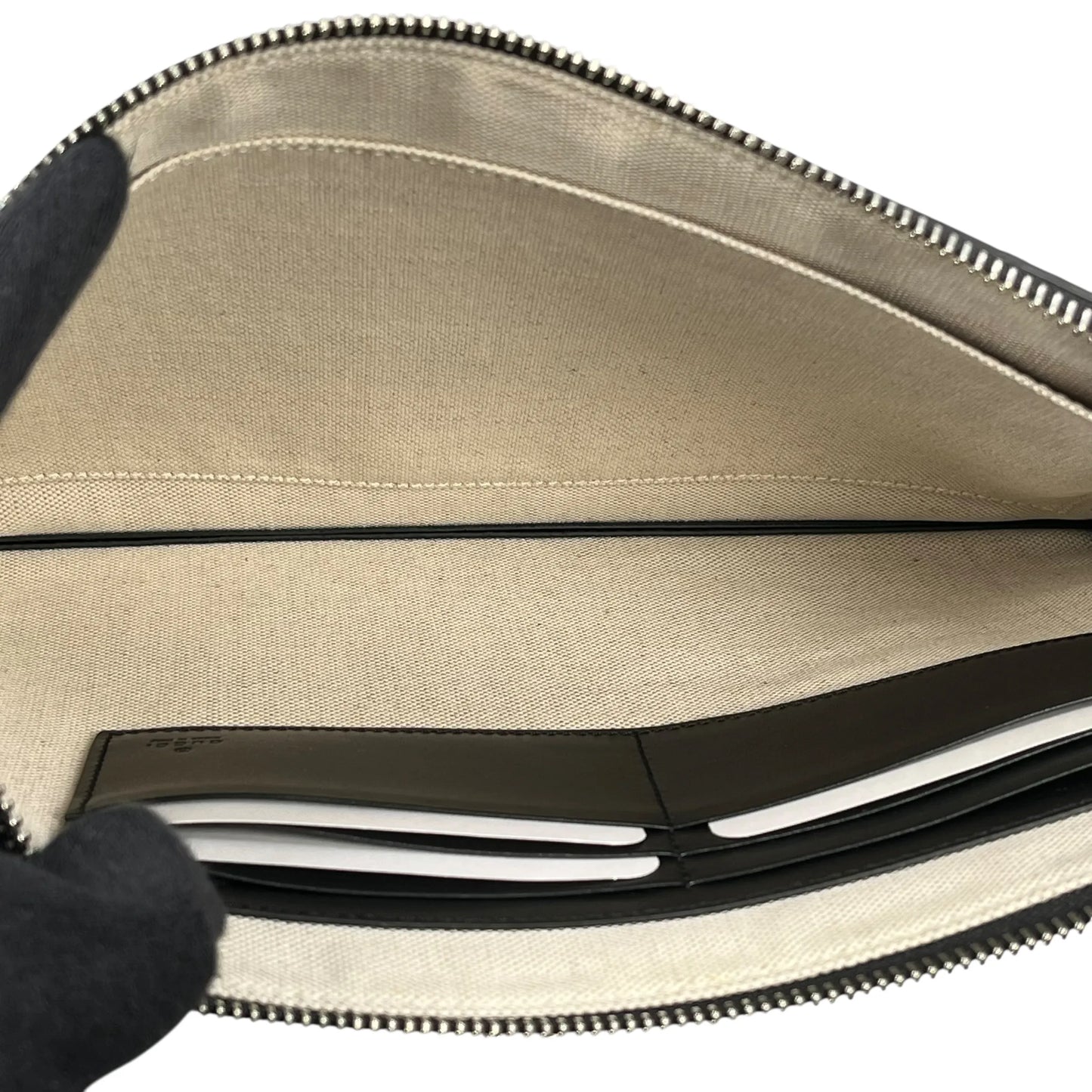 GUCCI GG Imprime Leather Clutch Bag/Wallet - Black 