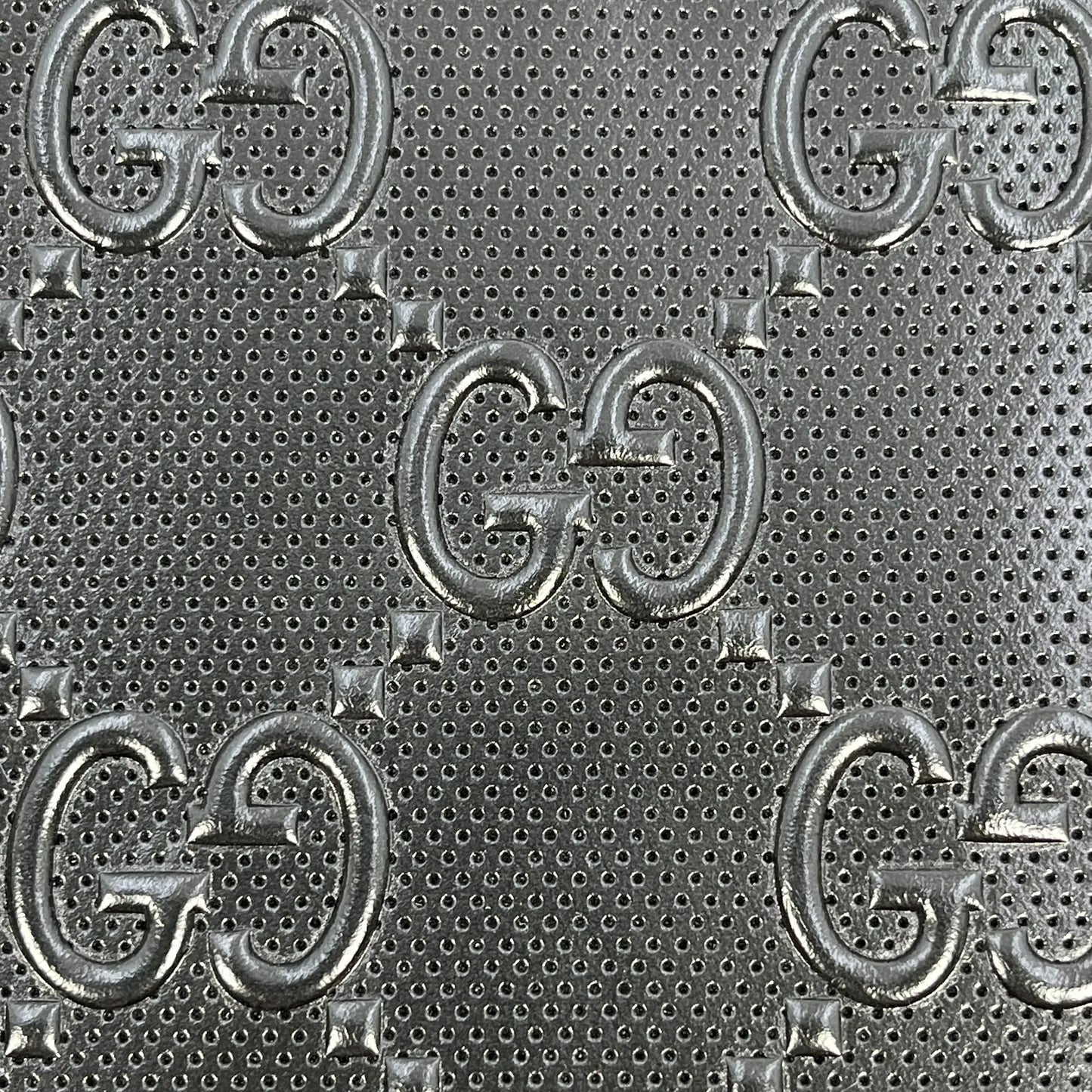 GUCCI GG Imprime Leather Clutch Bag/Wallet - Black 