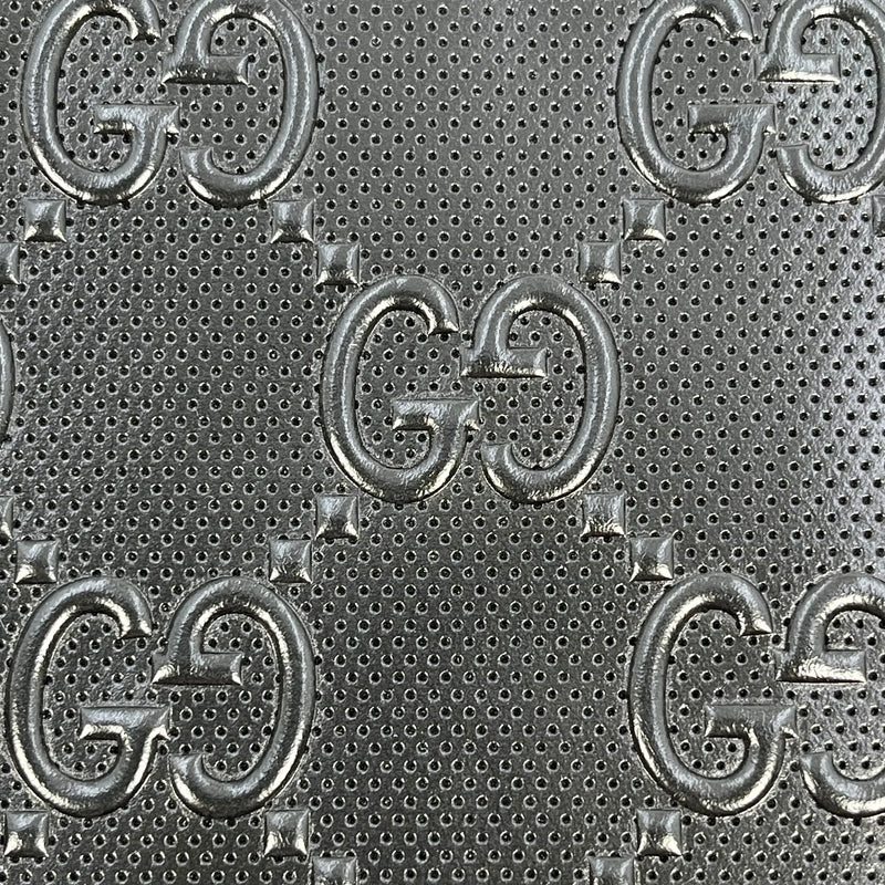 GUCCI GG Imprime Leather Clutch Bag/Wallet - Black 