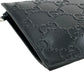 GUCCI GG Imprime Leather Clutch Bag/Wallet - Black 