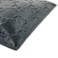 GUCCI GG Imprime Leather Clutch Bag/Wallet - Black 