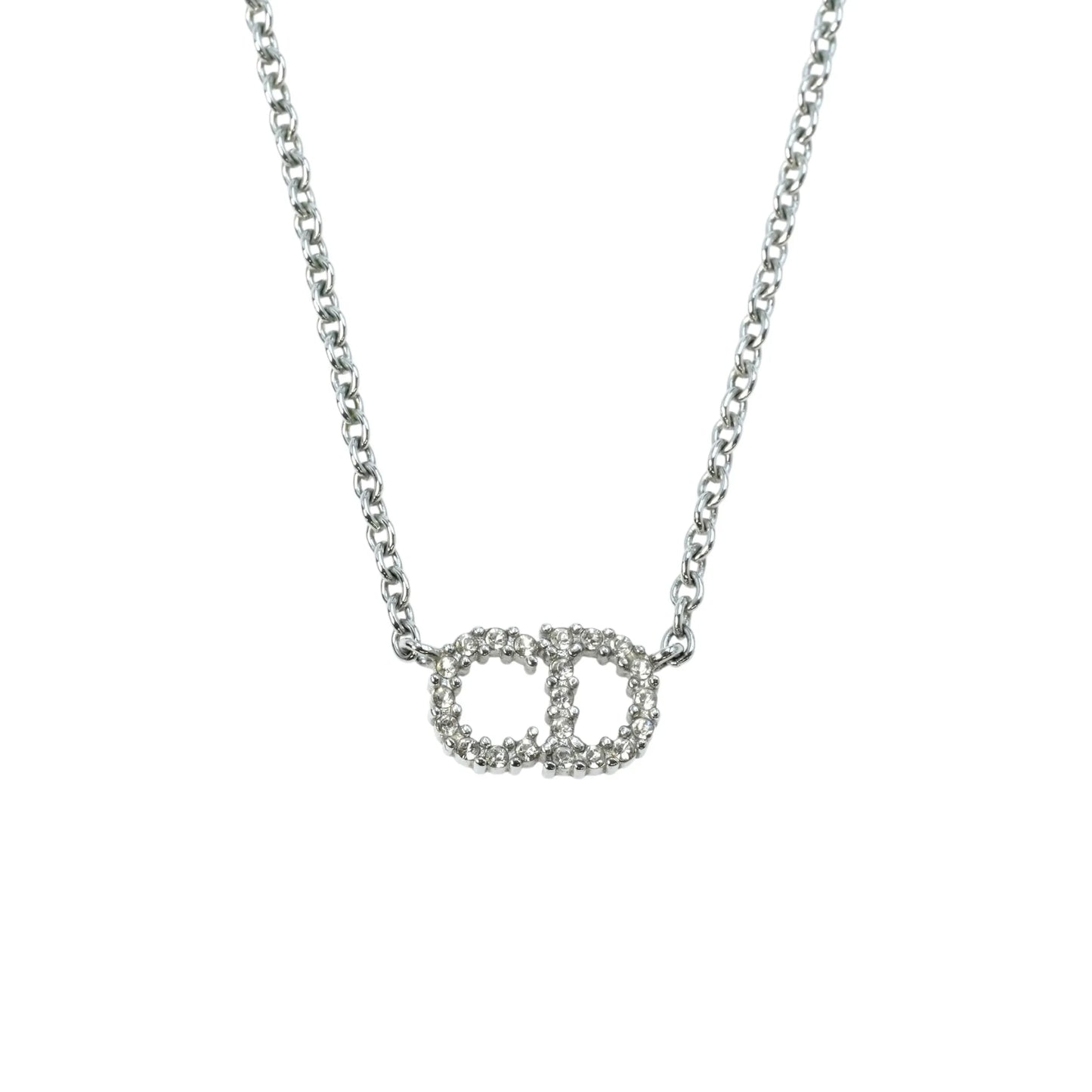 Dior Clair D Lune Rhinestone Necklace - Metal 