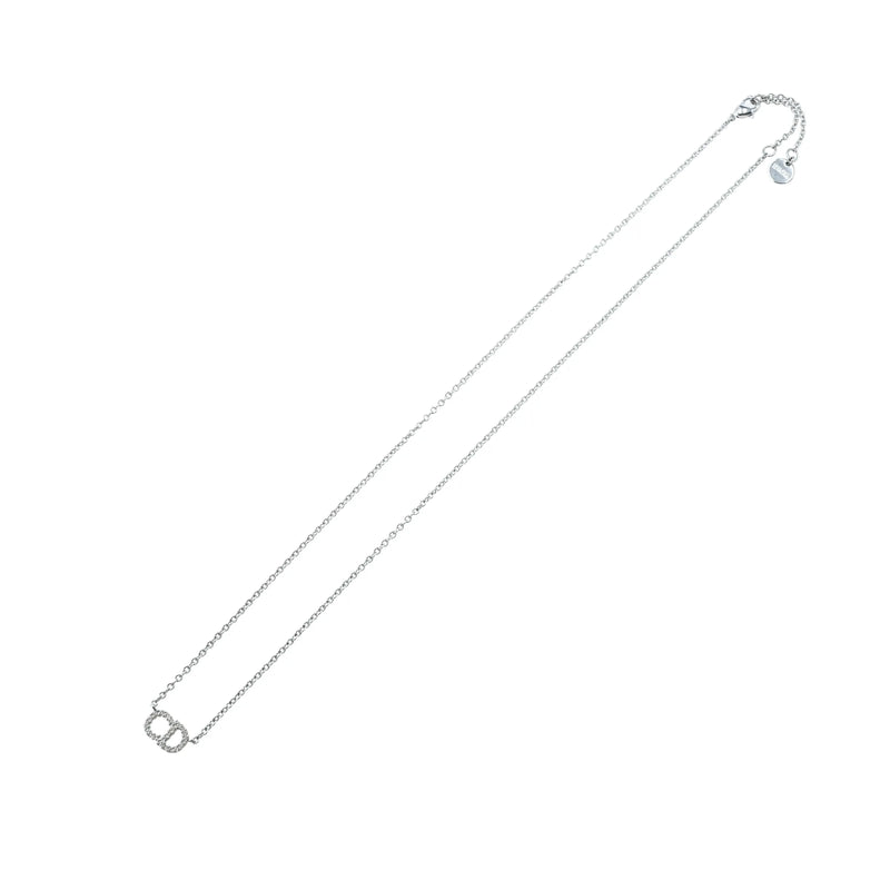 Dior Clair D Lune Rhinestone Necklace - Metal 