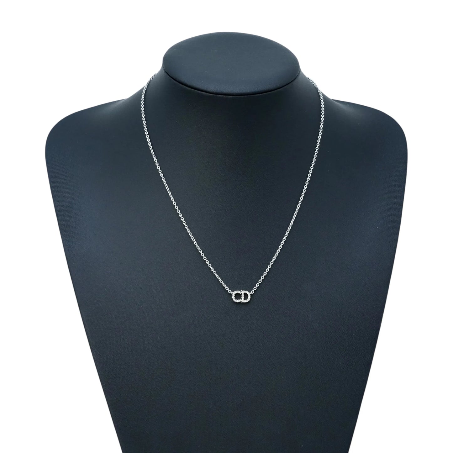 Dior Clair D Lune Rhinestone Necklace - Metal 