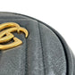 GUCCI GG Marmont Round Mini Chain Shoulder Bag - Black 