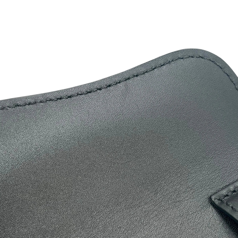 Dior オブリーク キャンバス レザー ボディバッグ ショルダーバッグ - ブラック