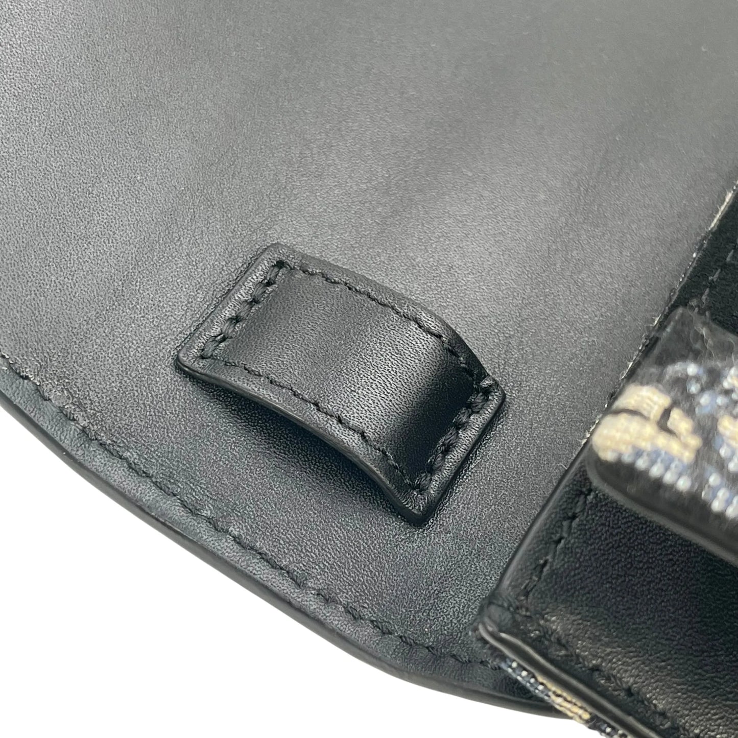 Dior オブリーク キャンバス レザー ボディバッグ ショルダーバッグ - ブラック