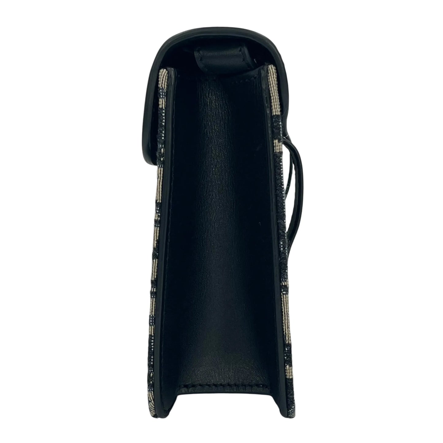 Dior オブリーク キャンバス レザー ボディバッグ ショルダーバッグ - ブラック