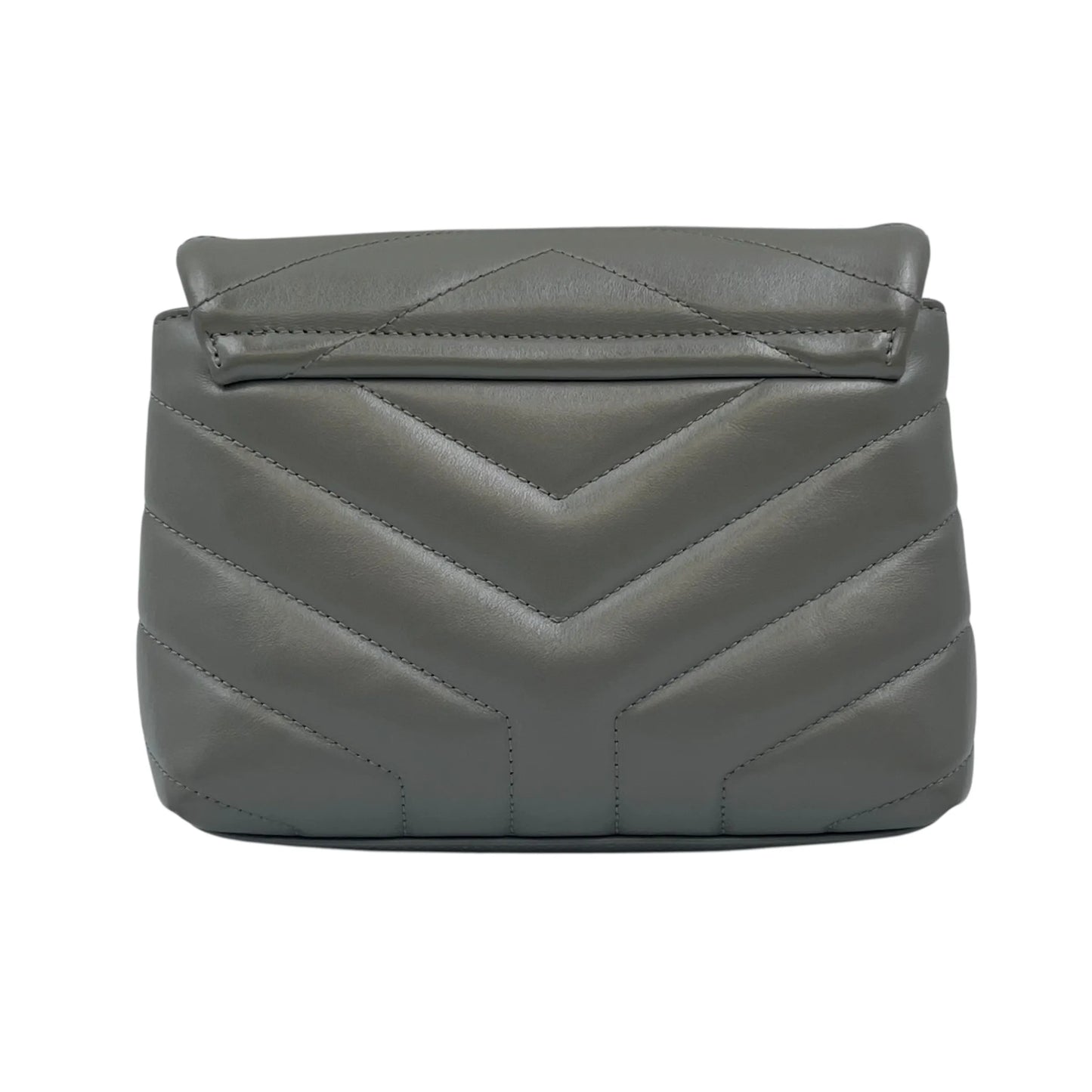 Saint Laurent ルル レザー ショルダーバッグ - グレー