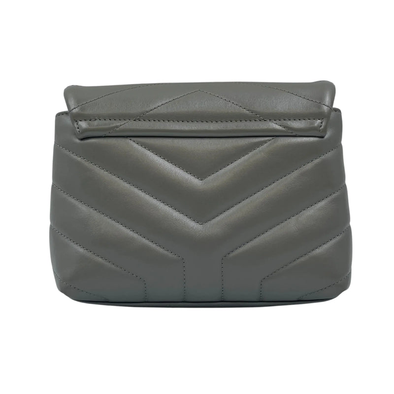 Saint Laurent ルル レザー ショルダーバッグ - グレー