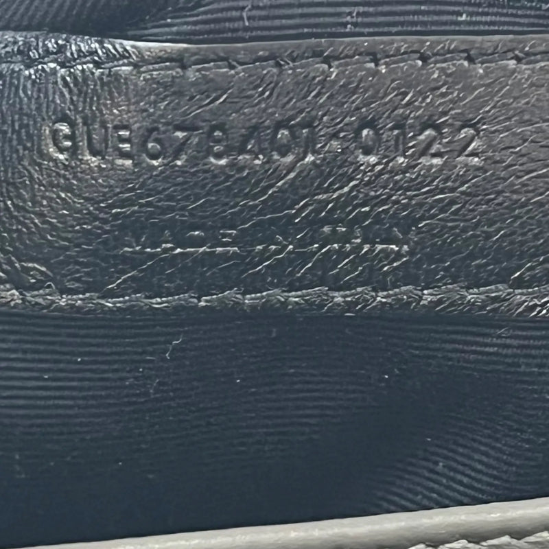 Saint Laurent ルル レザー ショルダーバッグ - グレー