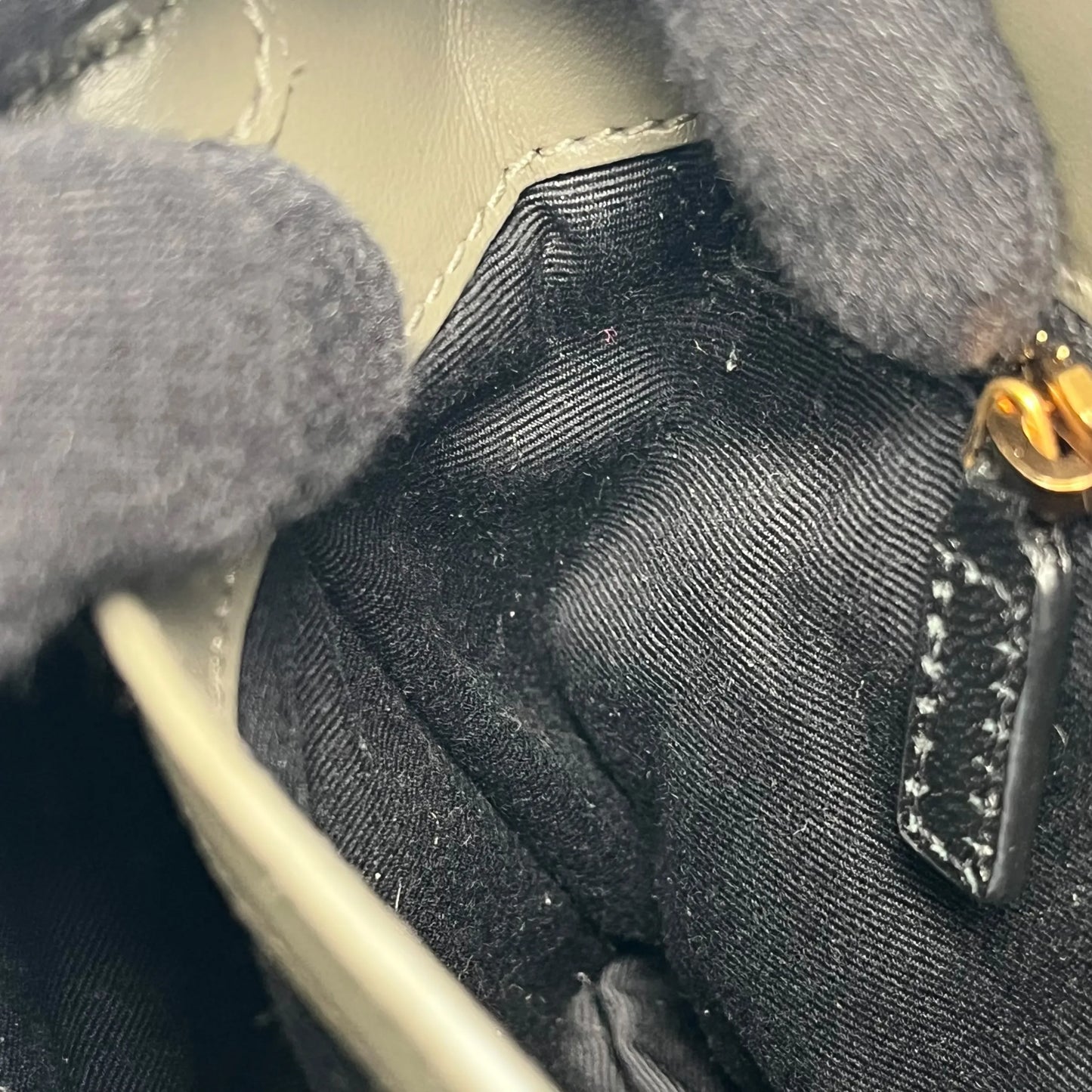 Saint Laurent ルル レザー ショルダーバッグ - グレー