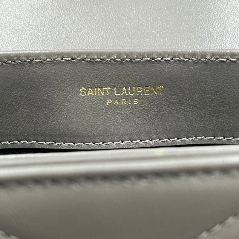 Saint Laurent ルル レザー ショルダーバッグ - グレー