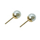 Dior Tribal Resin Pearl Heart Earrings - Metal 