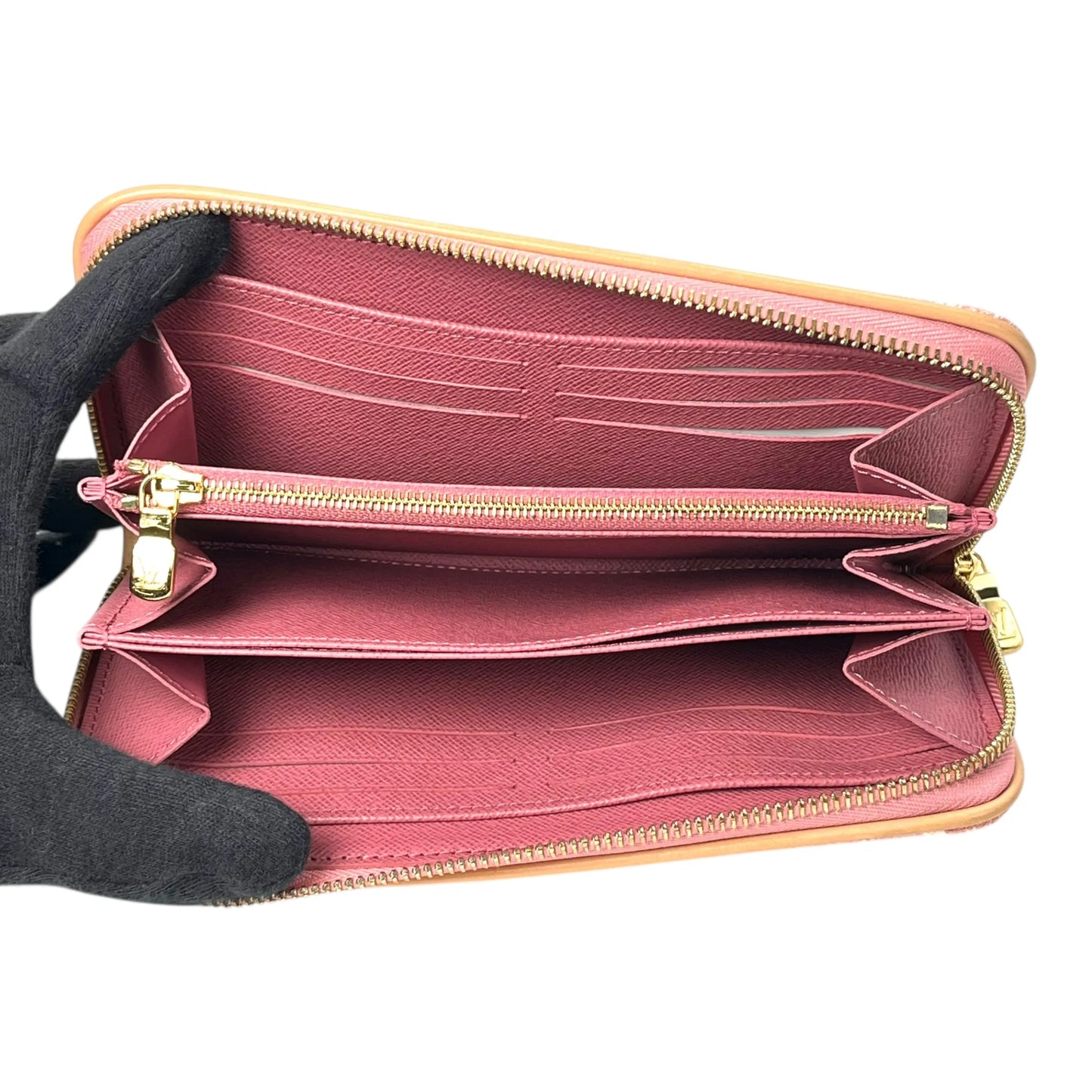 Louis Vuitton Monogram Jacquard Denim Long Wallet - Pink 