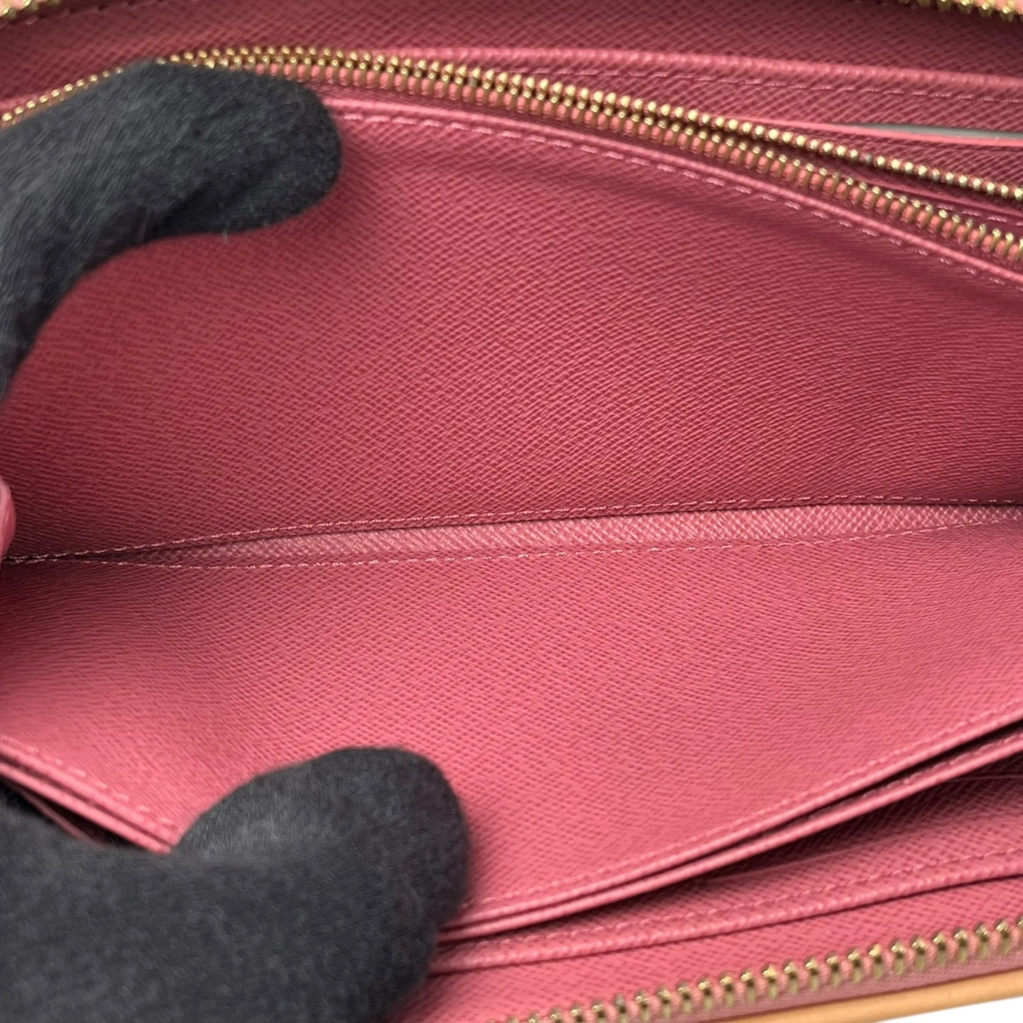 Louis Vuitton Monogram Jacquard Denim Long Wallet - Pink 