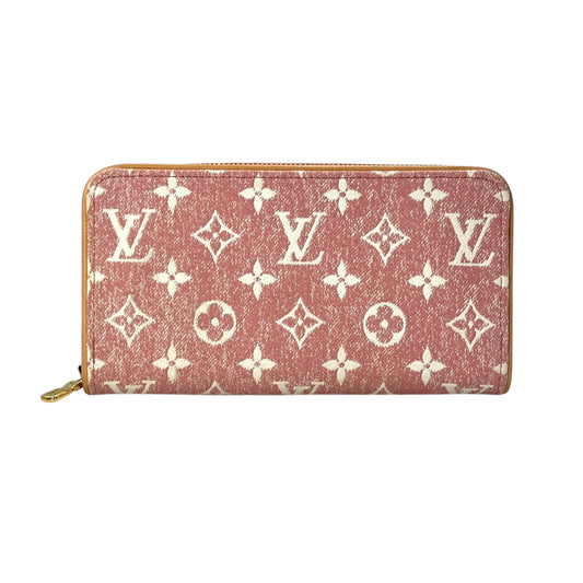 Louis Vuitton Monogram Jacquard Denim Long Wallet - Pink 