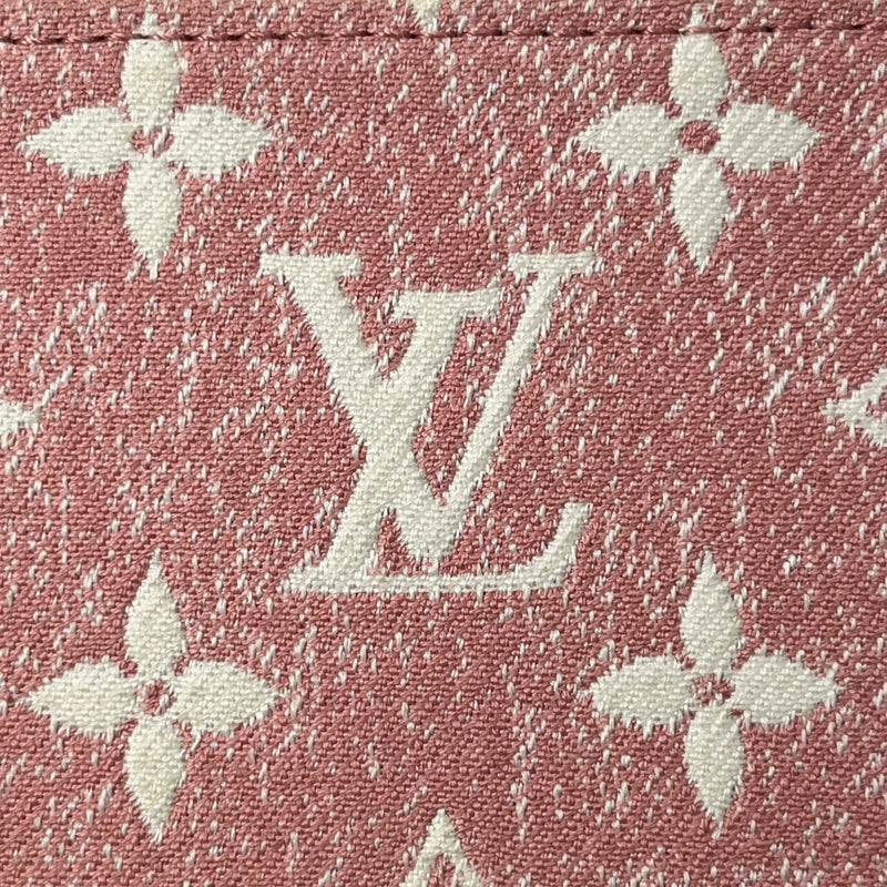 Louis Vuitton Monogram Jacquard Denim Long Wallet - Pink 