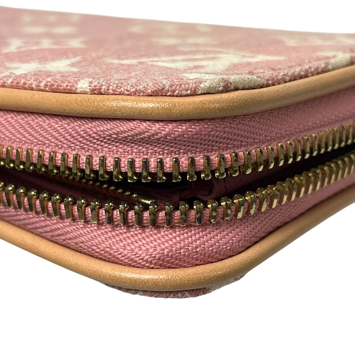 Louis Vuitton Monogram Jacquard Denim Long Wallet - Pink 