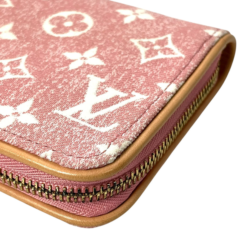 Louis Vuitton Monogram Jacquard Denim Long Wallet - Pink 