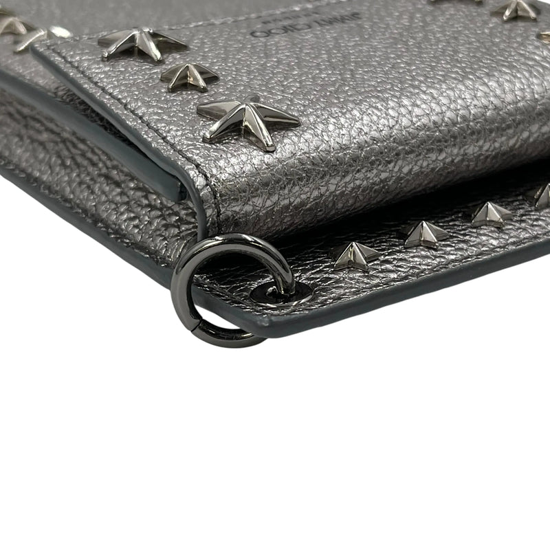JIMMY CHOO Pegasi Phone Case Shoulder Bag - Silver 