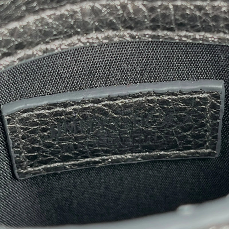 JIMMY CHOO Pegasi Phone Case Shoulder Bag - Silver 